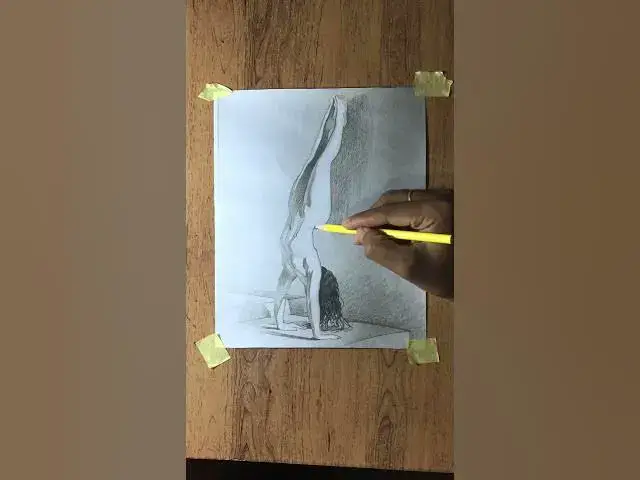 Video thumbnail for Yoga girl drawing #art #drawing #draw #shorts