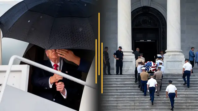 Video thumbnail for Iran denies Trump peace talks as new strikes continue; Washington honors Graham