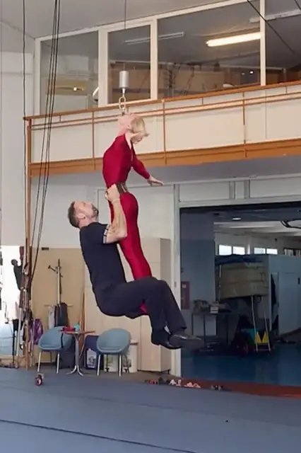 Video thumbnail for Heaviest weight lifted whilst suspended from the teeth (female) - 90.90 kg (200.40 lb) by Vita Morondel