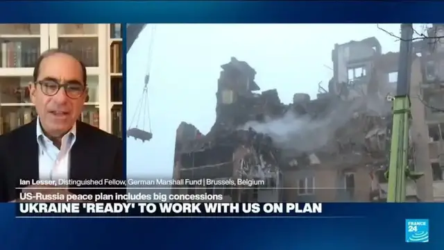 Video thumbnail for US-Russia peace plan 'feeds into the perception' that the US is not committed to European security