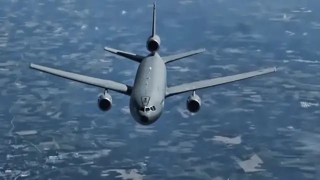 'Video thumbnail for 33 Year Old KC-10 Extender Final Flight To The Boneyard'
