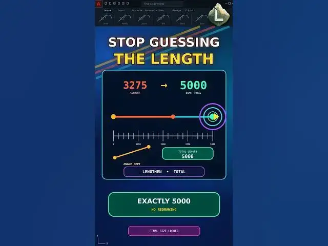 Video thumbnail for Stop Guessing Line Lengths in AutoCAD