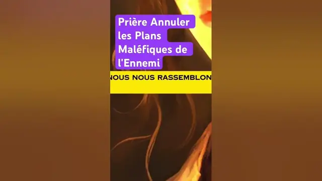 Video thumbnail for Prière Annuler les Plans Maléfiques de l'Ennemi
