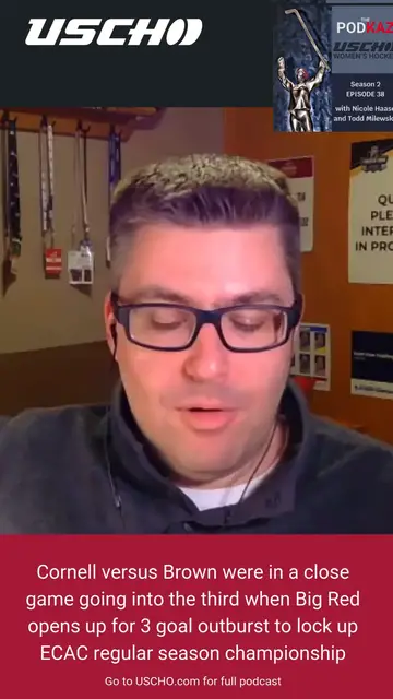 Video thumbnail for Cornell ignites in third to win ECAC regular season championship