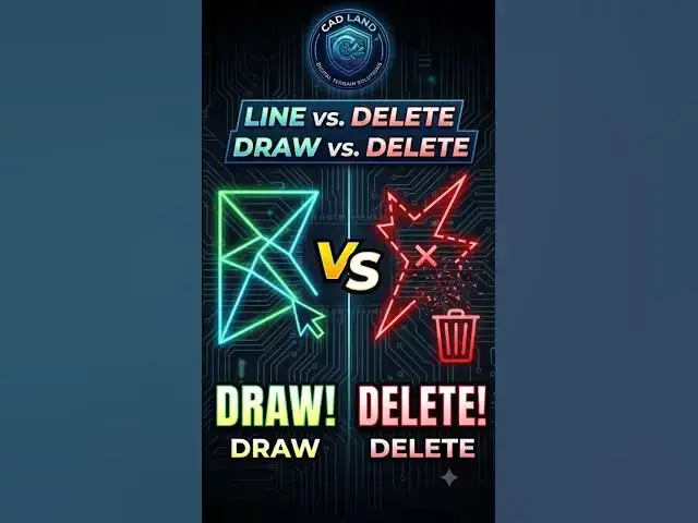 Video thumbnail for AutoCAD Lesson 1: The Right Way to Use Line & Delete