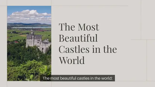 Video thumbnail for The most beautiful castles in the world