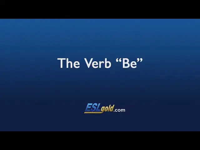 Video thumbnail for Free English Lessons: The Verb "Be"