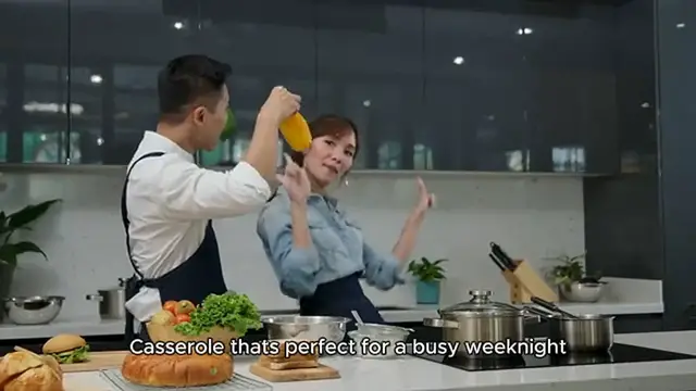 Video thumbnail for Dump and Bake Meatball Casserole