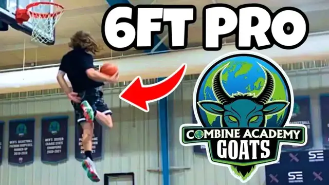 Video thumbnail for travis reynolds: 6'0 dunker goes off at combine academy!