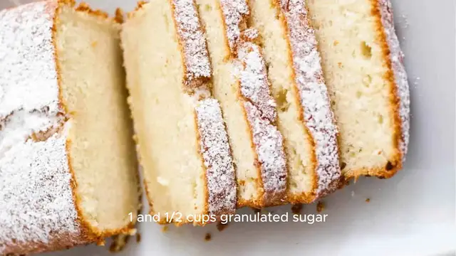 Video thumbnail for Moist Vanilla Pound Cake Recipe
