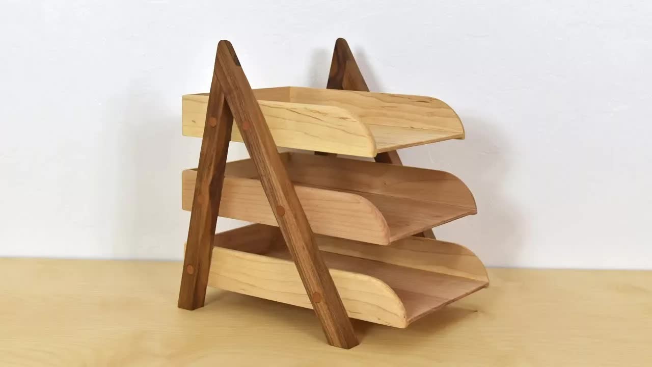 Video thumbnail for How to Build a Mid-Century Modern File Tray | DIY