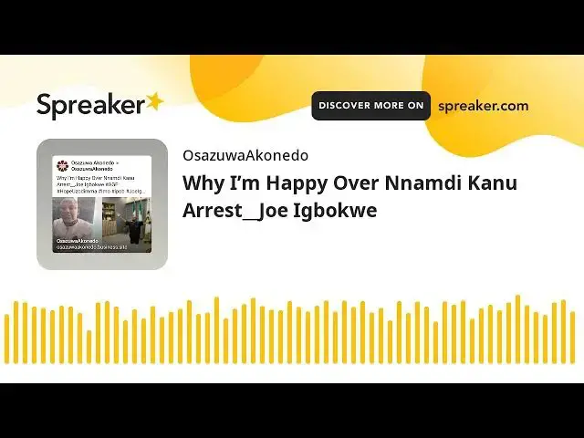 Video thumbnail for Why I’m Happy Over Nnamdi Kanu Arrest__Joe Igbokwe