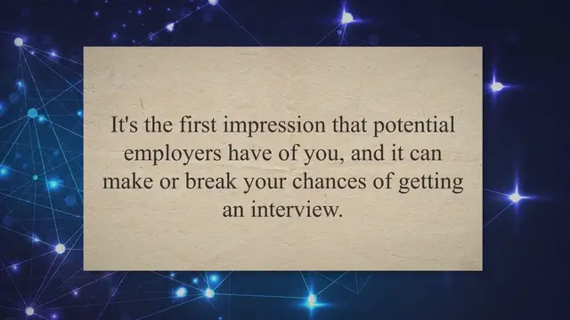 'Video thumbnail for Crafting a Stand-Out CV: Tips and Tricks for Highlighting Your Professional Profile, Skills, and Achievements while Avoiding Common Mistakes'