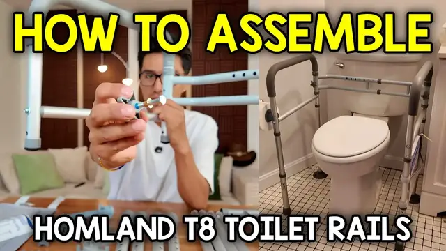Video thumbnail for How To Assemble The HOMLAND T8 Toilet Safety Rails