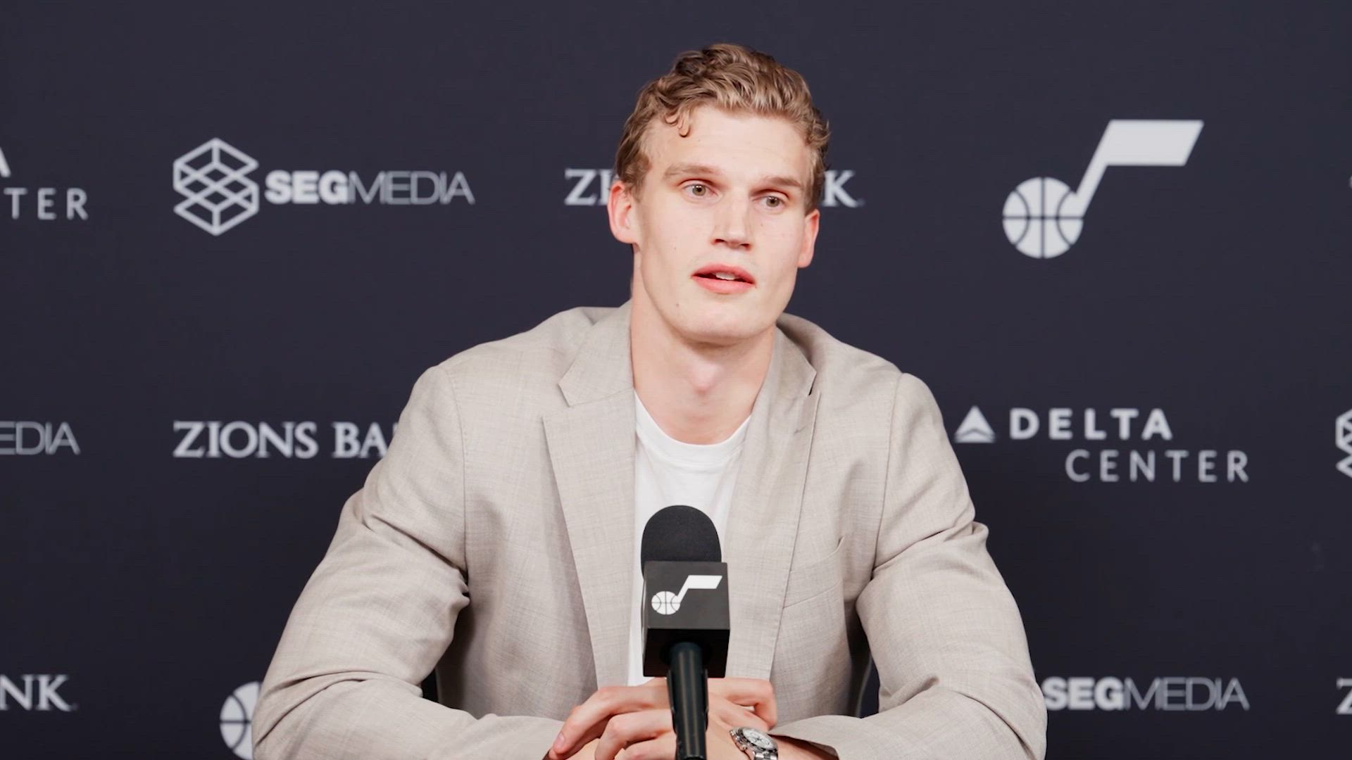 Video thumbnail for Utah Jazz F Lauri Markkanen On His Improvement and Impact of Jaren Jackson Jr.