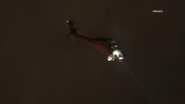 Video thumbnail for US, Los Angeles: Santa Clarita Wilderness Hunter Hoisted and Airlifted After Suffering Gunshot Wound.