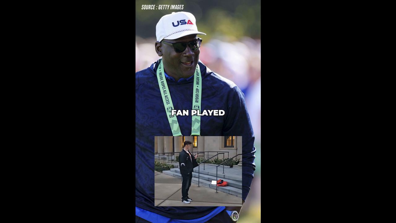 Video thumbnail for Michael Jordan Reacts to ‘Be Like Mike’ Song Outside Courthouse