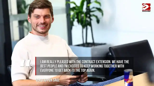 Video thumbnail for Max Verstappen extends his Red Bull contract until 2030