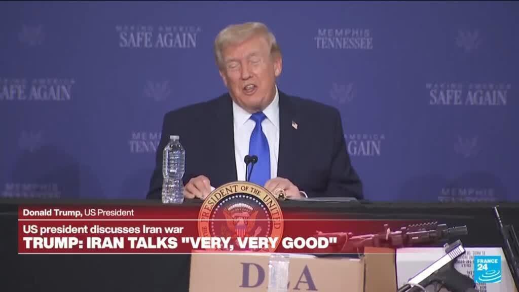 Video thumbnail for Replay: Trump addresses war in Iran