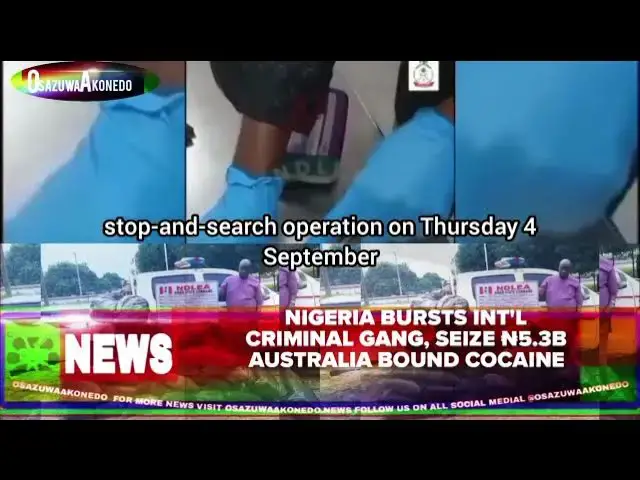 'Video thumbnail for Nigeria Bursts Int'l Criminal Gang, Seize ₦5.3b Australia Bound Cocaine'