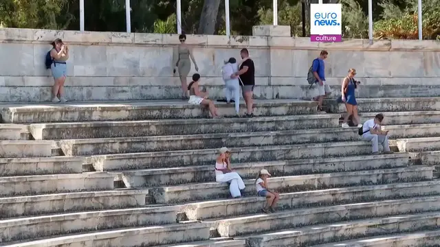 Video thumbnail for Panathenaic Stadium's marble regains its shine: First cleaning of Greek arena in a century