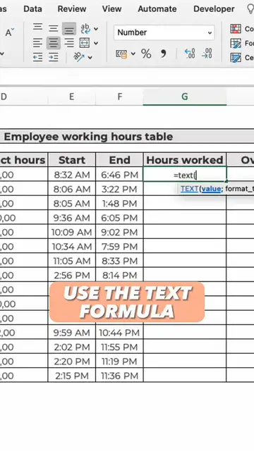 'Video thumbnail for How to create a working schedule table in #excel !'