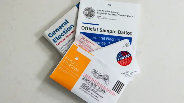 Video thumbnail for Appeals court questions DOJ’s challenge to California mail-in ballots