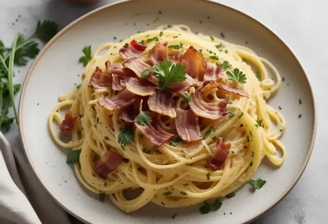 Video thumbnail for Creamy Keto Carbonara with Spaghetti Squash