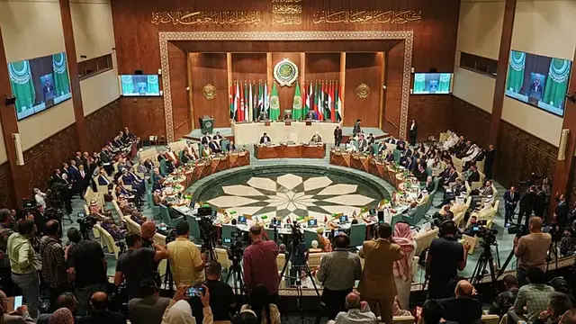Video thumbnail for Arab League urges restraint as regional tensions escalate