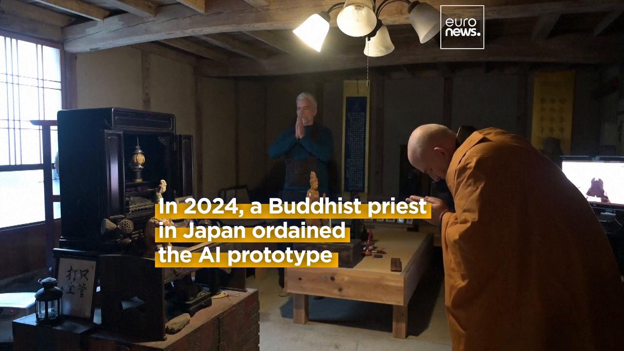 Video thumbnail for God in the machine: Would you take advice from an AI Jesus?