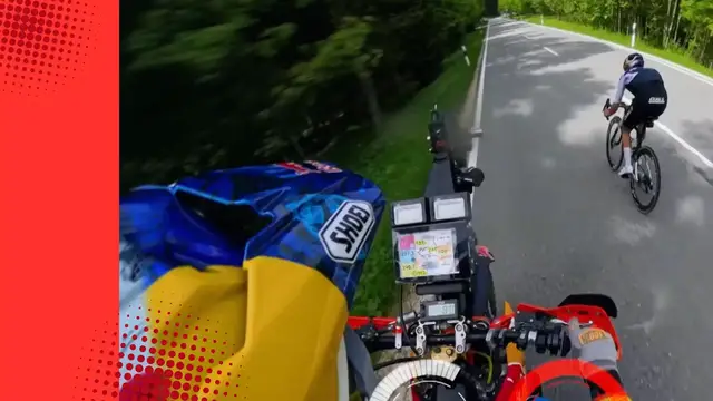 Video thumbnail for Daredevil descender - British cyclist and two-time Olympic champion Tom Pidcock flies down daunting Bavarian Alps route