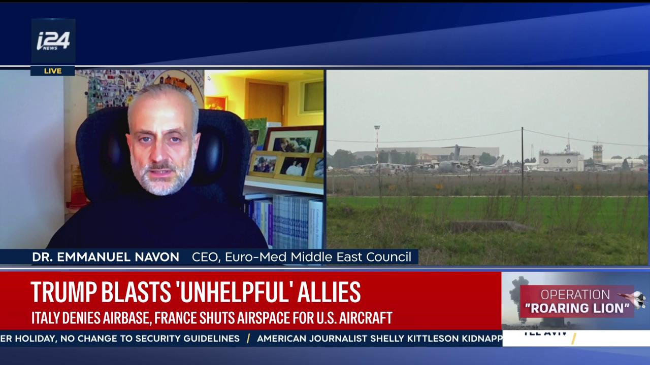 Video thumbnail for Italy denies airbase, France shuts airspace for US aircraft