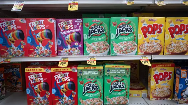 'Video thumbnail for Kellogg's to permanently remove food dyes from cereal'