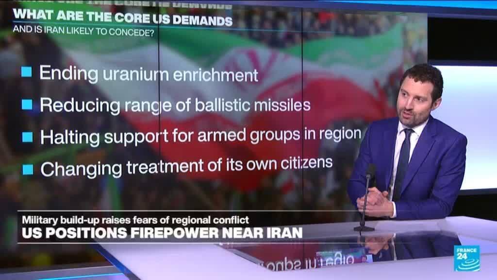 Video thumbnail for US positions firepower near Iran: fears of regional conflict