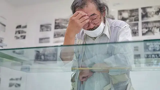 'Video thumbnail for Silent witnesses of Hiroshima: Researchers and survivors seek to honor the unnamed dead of Ninoshima'
