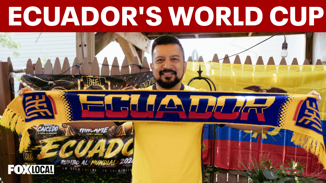 Video thumbnail for 'Now they're coming to me': Lifelong fan reacts to Ecuador's World Cup match at MetLife Stadium