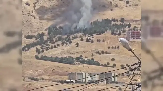 Video thumbnail for Iraq: Iranian Drone Strike Targets Kurdish Opposition.