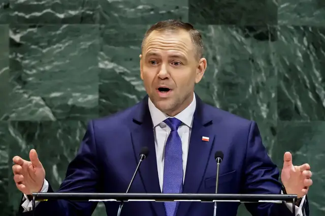 'Video thumbnail for Polish president rails against European immigration, climate policies'