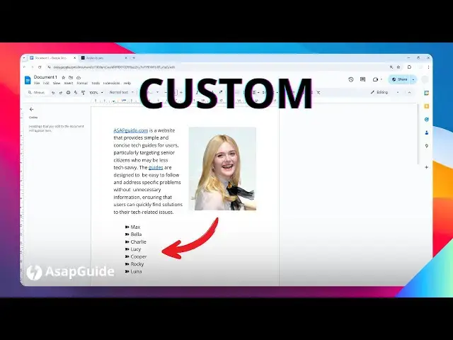 'Video thumbnail for How to Use Custom Bullets for Lists in Google Docs'