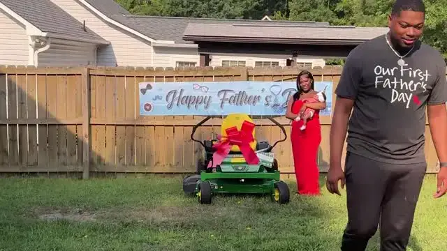 Video thumbnail for Wife Surprises Husband With Mower To Start Dream Business After Leaving Military | Happily TV