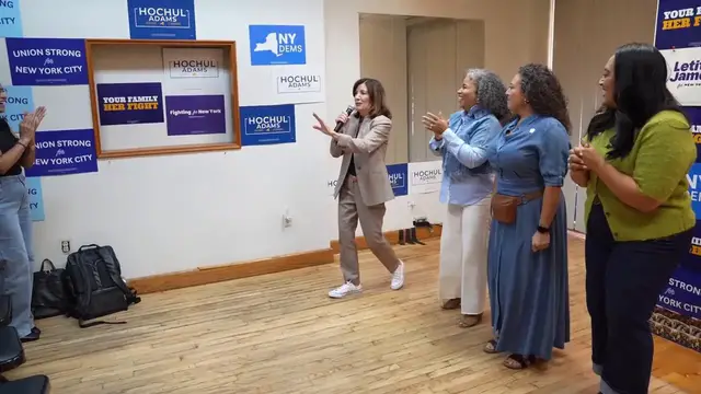 Video thumbnail for Governor Hochul campaign stop in the Bronx.