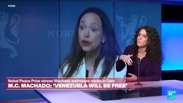 Video thumbnail for Venezuela: Nobel laureate M.C. Machado delivers a message of hope to her country.