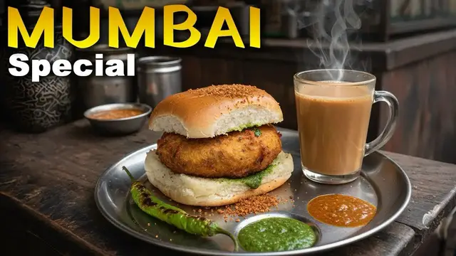 'Video thumbnail for Mumbai Pav Special – Vada Pav, Pav Bhaji & Misal Pav | Indian Street Food Recipes'
