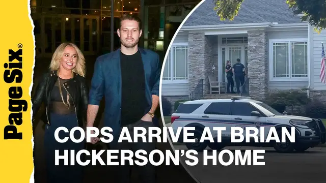 Video thumbnail for Cops seen arriving at Hayden Panettiere's boyfriend Brian Hickerson's family home days after actress' death