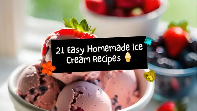 'Video thumbnail for 21 Easy Homemade Ice Cream Recipes 🍦'