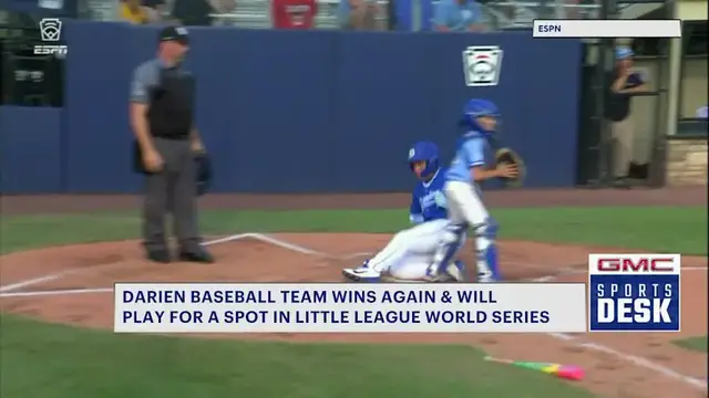 Video thumbnail for Darien Little League baseball team advances to semifinals