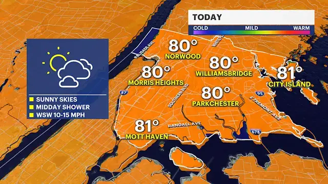 Video thumbnail for Mostly dry and refreshing conditions expected across The Bronx