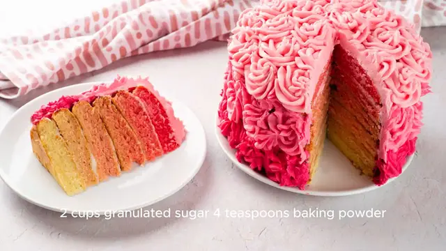 Video thumbnail for Purple Ombre Layer Cake Recipe