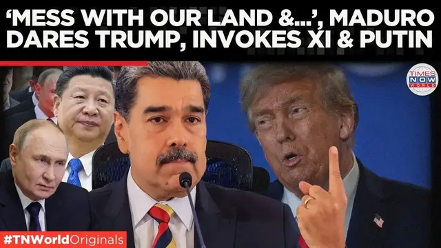 'Video thumbnail for MADURO VS TRUMP: Maduro Proclaims: “We Are Warriors, Not Colonies of the West” | Times Now World'
