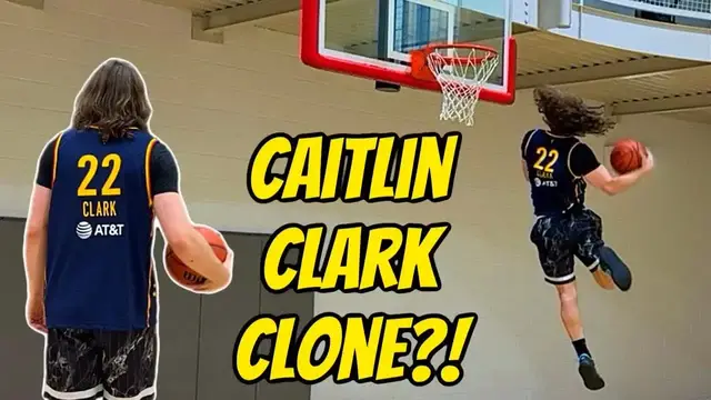 'Video thumbnail for travis reynolds: caitlin clark perfecting dunks & new spin techniques at ymca'